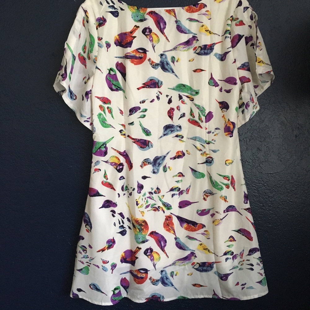 Sun Dress with colorful birds
